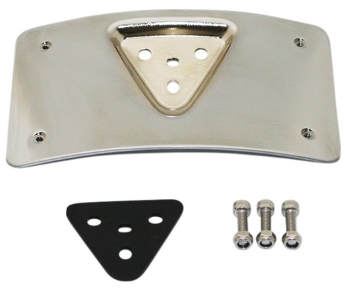 Custom Dynamics Chrome Radius License Plate Mount (CD-PFM-C)