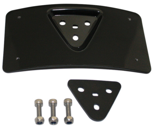 Custom Dynamics Black Radius License Plate Mount (CD-PFM-B)