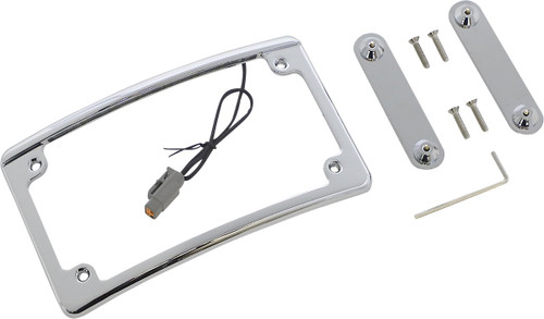 Custom Dynamics Chrome LED License Plate Frame for CVO (LPF-RAD-CVO-C)
