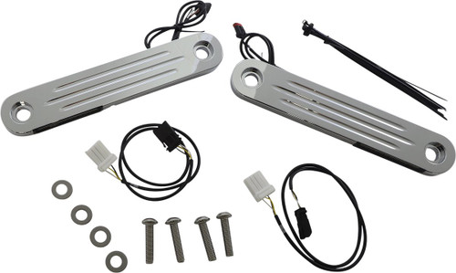 Custom Dynamics Chrome ProBeam Dynamic Strip V2 Front Turn Signals (PB-DS2-13-C)