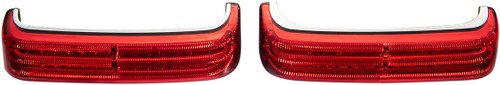 Custom Dynamics ProBeam Bagz Chrome/Red LED Saddlebag Lights (PB-SB-SS8-CR)