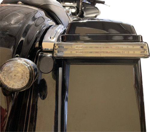 Custom Dynamics ProBeam Bagz Chrome/Smoke LED Saddlebag Lights (PB-SB-SS8-CS)