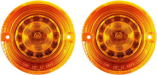Custom Dynamics Amber 1156 ProBeam Flat Turn Signal Inserts (PB-A-1156-T)