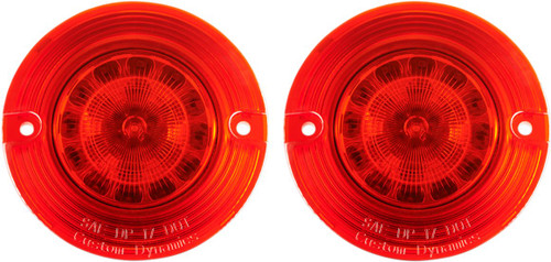 Custom Dynamics Red 1157 ProBeam Flat Turn Signal Inserts (PB-R-1157-T)