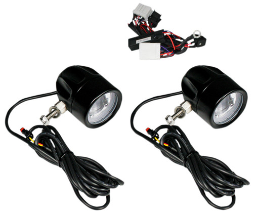 Custom Dynamics Black ProBeam LED Halo Fog Lamps (PB-FOG-HD-B)