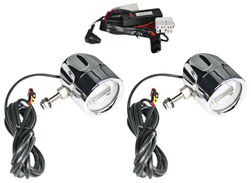 Custom Dynamics Chrome ProBeam LED Halo Fog Lamps (PB-FOG-HD-C)