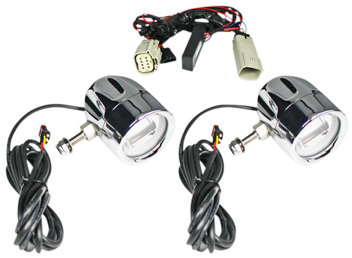 Custom Dynamics Chrome Trike ProBeam LED Halo Fog Lamps (PB-FOG-TKE-C)