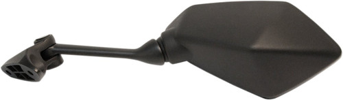 Emgo Left Side View Black Polygon Mirror (20-43102)