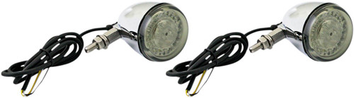 Custom Dynamics Chrome/Clear LED ProBeam Universal Turn Signal (PB-UNV-FTS-AW-C)