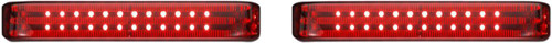 Custom Dynamics Chrome/Red ProBeam LED Bagz Saddlebag Lights (PB-SBSEQ-BCM4CR)