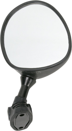 Emgo Left Side View Black Oval Mirror (20-86892)