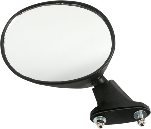 Emgo Left Side View Black Round Mirror (20-78262)