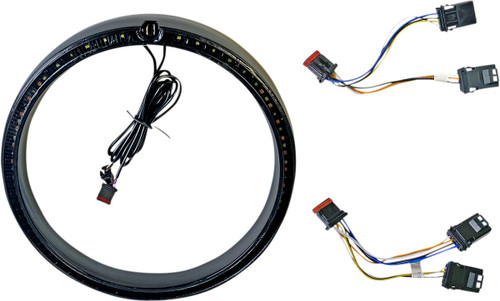 Custom Dynamics Black Standard ProBeam Turn Signal Trim Ring (PB-7TR-AW-1B)