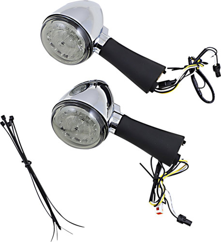 Custom Dynamics Chrome Smoke ProBeam Rear LED Turn Signal Ringz (PB-SCOUT-RR-CS)