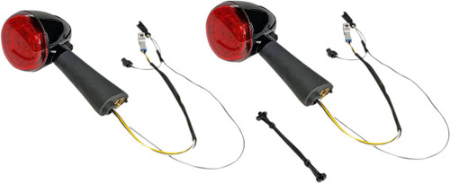 Custom Dynamics Black Red ProBeam Rear LED Turn Signal Ringz (PB-SCOUT-RR-BR)