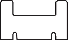 Garland 44.00" Black UHMW Slide 05 (05-4400-0-16-01)