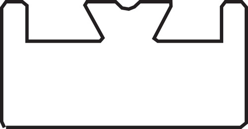 Garland 45.0625" Black UHMW Slide 12 (12-45.08-1-01-01)