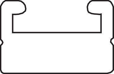 Garland 52.50" Black UHMW Slide 20 (20-52.56201-01-1)