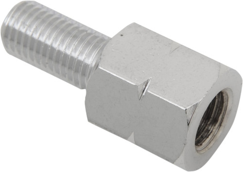 Emgo M10 x 1.25 Male | M10 x 1.25 (Left Hand) Female Mirror Adapter (20-28143)