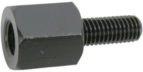 Emgo M8 x 1.25 Male | M10 x 1.25 Female Black Mirror Adapter (20-28108)