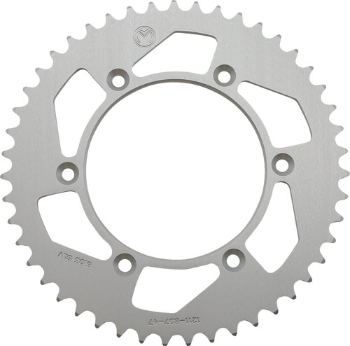 Moose Aluminum Silver Rear Sprocket 47 Tooth (1211-1551)