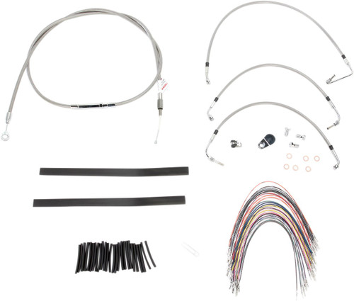 Burly Complete Stainless Cables for 13" Ape Hanger Handlebars (B30-1103)
