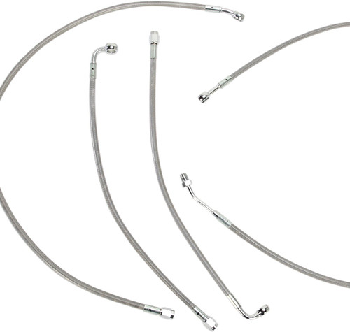 Burly Complete Stainless Cables for 15" Ape Hanger Handlebars (B30-1118)