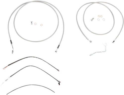 Burly Complete Stainless Cables for 13" Ape Hanger Handlebars (B30-1119)