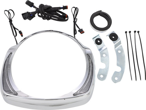 Ciro Fang Chrome Headlight Bezel (45205)