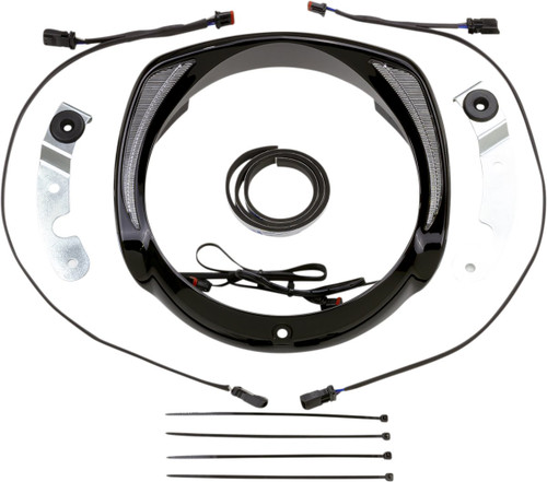 Ciro Fang Black Headlight Bezel (45206)