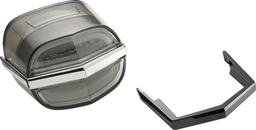 Ciro Chrome Smoke Lens Armor Tail Light w/Lightstrike (40902)