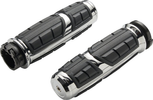 Ciro Chrome Cable Chicane Grips (54003)