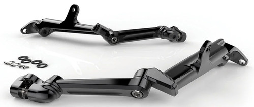 Ciro Extended Black Frame Mounted Adjustable Highway Peg Mount (60621)