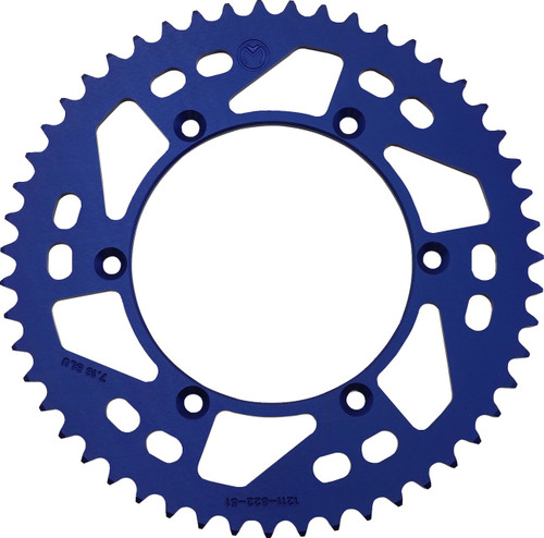 Moose Aluminum Blue Rear Sprocket 51 Tooth (1211-1908)