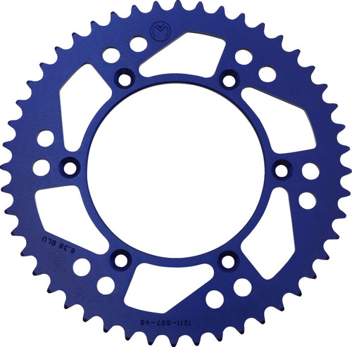 Moose Aluminum Blue Rear Sprocket 48 Tooth (1211-1913)