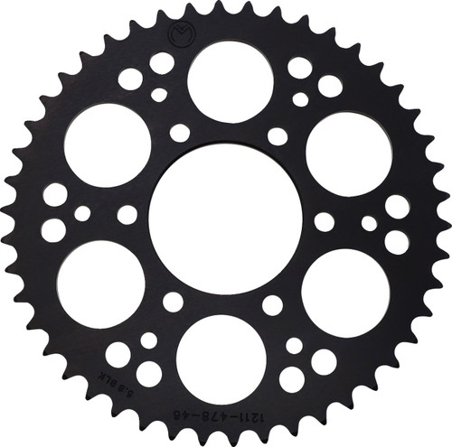Moose Aluminum Black Rear Sprocket 46 Tooth (1211-2016)