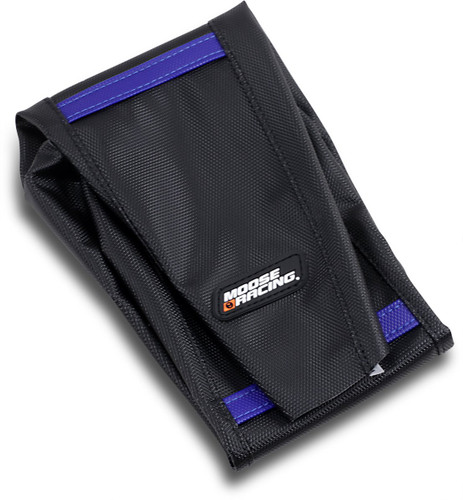 Moose Black/Blue Ribbed Seat Cover (0821-3067)