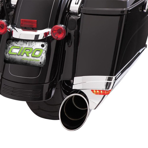 Ciro LED Chrome Saddlebag Extensions (40110)