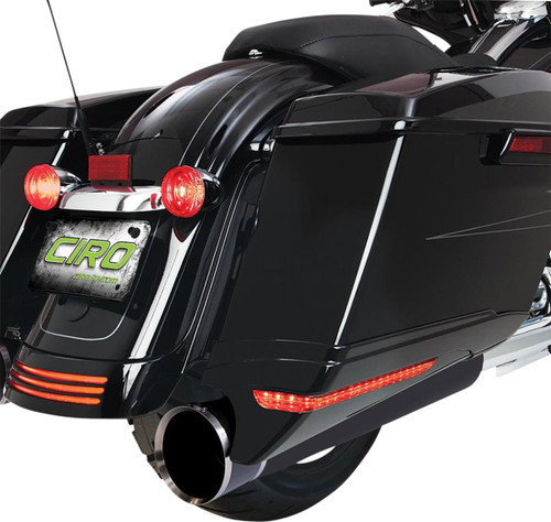 Ciro LED Black Saddlebag Extensions (40111)