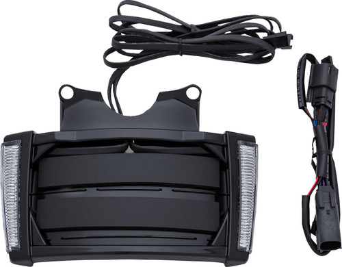 Ciro Smoke Lens Black LED Lighted License Plate Frame (40303)