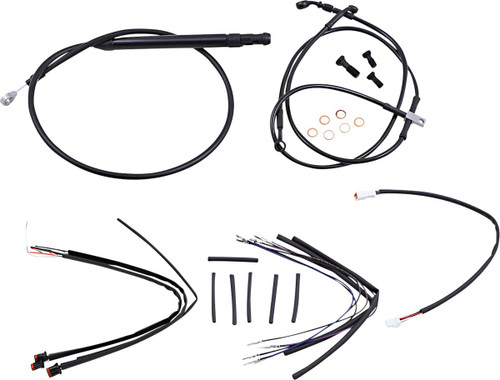 Burly Complete Black Vinyl Cables for 14" Jail Bars (T-Bars) (B30-1265)