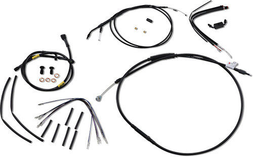 Burly Complete Black Vinyl Cables for 16" Gorilla Handlebars (B30-1216)