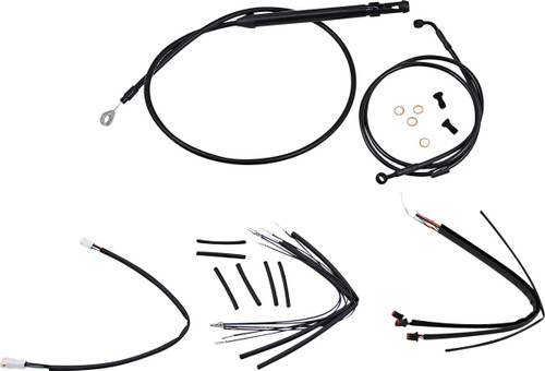 Burly Complete Black Vinyl Cables for 18" Gorilla Handlebars (B30-1248)