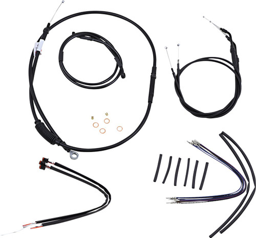 Burly Complete Black Vinyl Cables for 14" Jail Bars (T-Bars) (B30-1145)