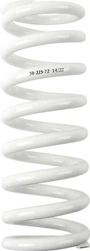 Moose White Shock Spring 59mm OD/225mm Length (1312-1019)