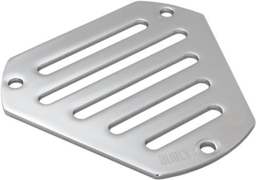 Burly Hex Slotted Air Cleaner Chrome Face Plate (0206-0179-CH)