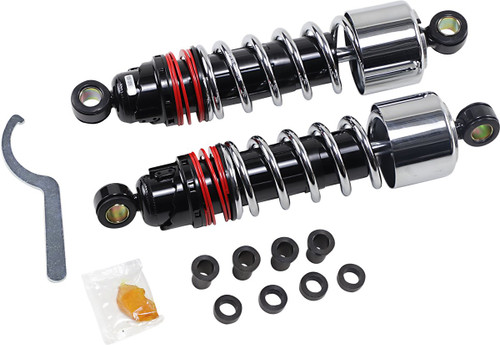 Burly 10.5" Slammer Plus Chrome Rear Shocks (B28-1205)