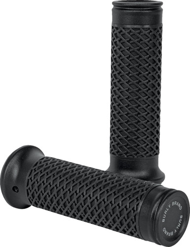 Burly Slash Cut Black Handlebar Grips (B16-1001B)