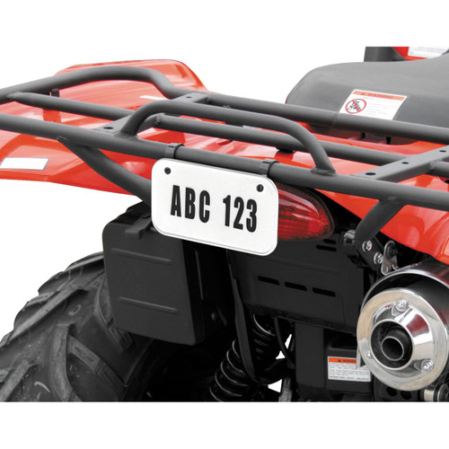 QuadBoss ATV White License Plate/Registration & Number/Letter Kit (211907)