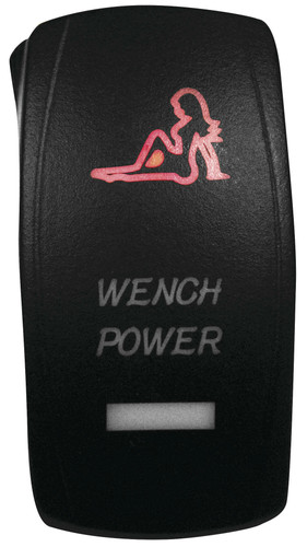 DragonFire Laser Etched LED Switch Wench Power w/Red LED (521376)
